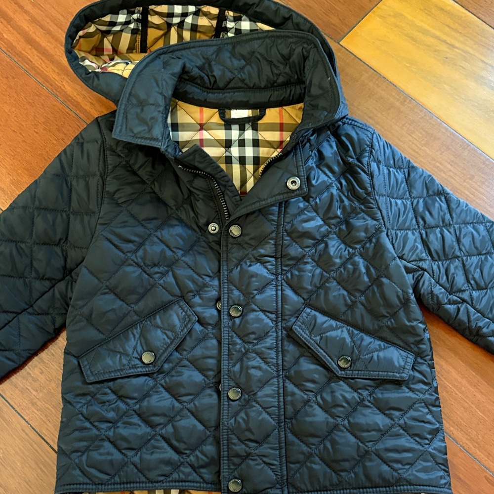Burberry Black Quilted Kids Puffer Jacket